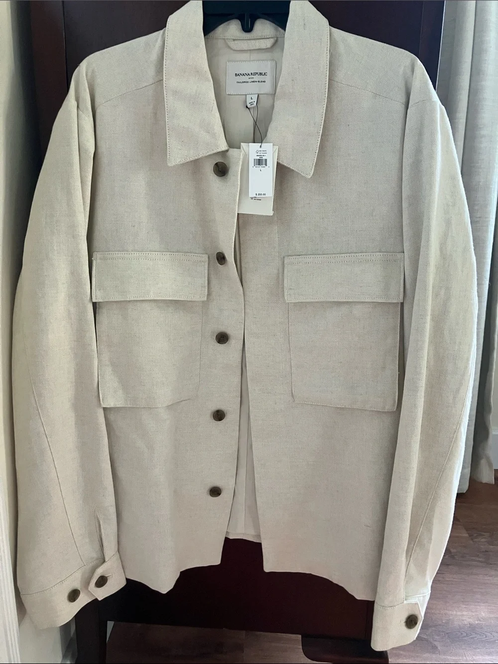 Banana Republic Men’s Cream Utility Jacket